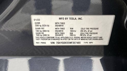 2022 Tesla Model Y 7SAYGDEE5NF357485