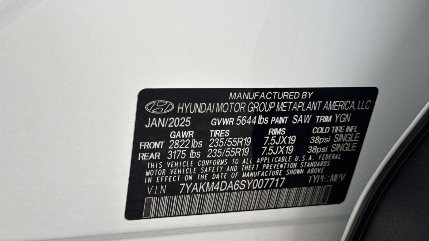 2025 Hyundai IONIQ 5 7YAKM4DA6SY007717