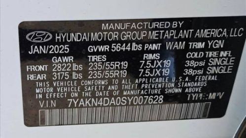 2025 Hyundai IONIQ 5 7YAKN4DA0SY007628