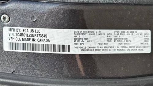 2022 Chrysler Pacifica 2C4RC1L72NR173545