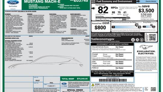 2021 Ford Mustang Mach E 3FMTK4SX4MME03745