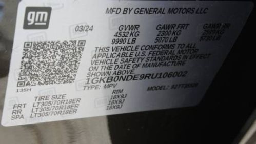 2024 GMC HUMMER EV SUV 1GKB0NDE9RU106002