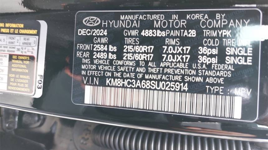 2025 Hyundai Kona Electric KM8HC3A68SU025914