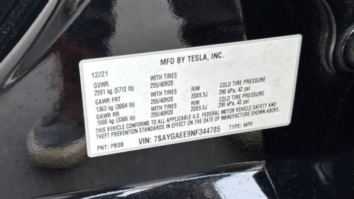 2022 Tesla Model Y 7SAYGAEE9NF344785