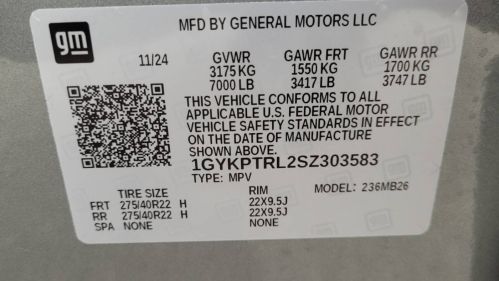 2025 Cadillac Lyriq 1GYKPTRL2SZ303583