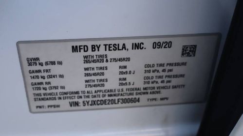 2020 Tesla Model X 5YJXCDE20LF300604