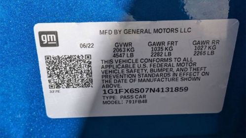 2022 Chevrolet Bolt 1G1FX6S07N4131859