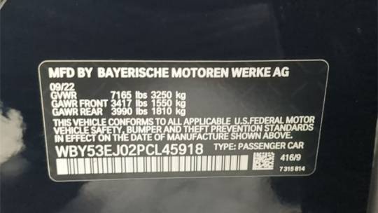 2023 BMW i7 WBY53EJ02PCL45918