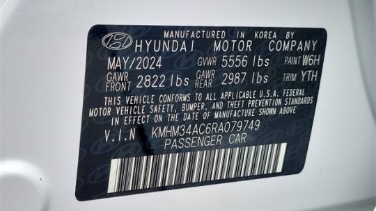 2024 Hyundai IONIQ 6 KMHM34AC6RA079749