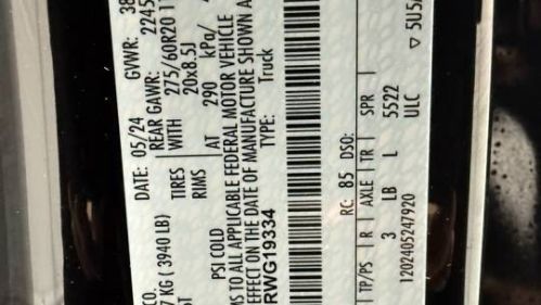 2024 Ford F-150 Lightning 1FT6W5L79RWG19334