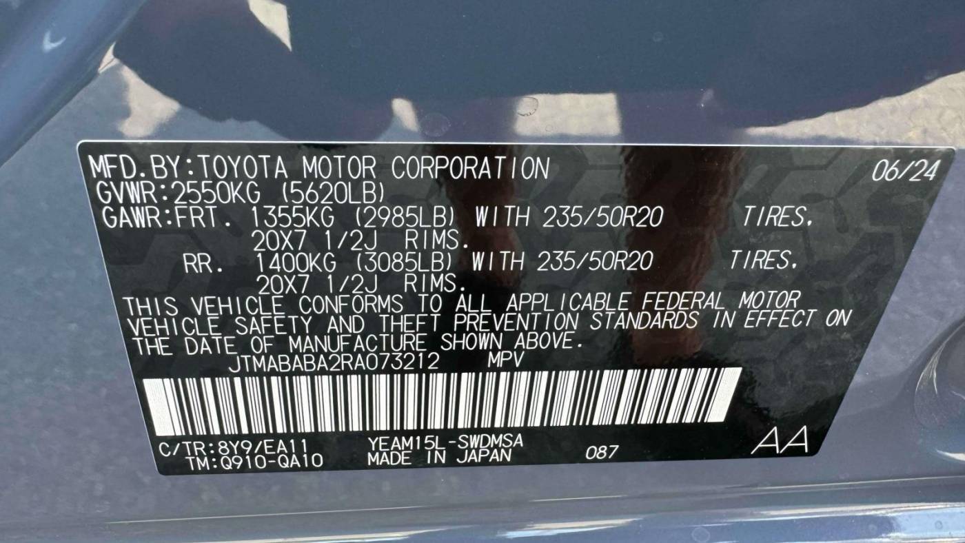 2024 Subaru Solterra JTMABABA2RA073212