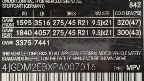 2023 Mercedes EQS SUV 4JGDM2EBXPA007016