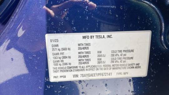 2023 Tesla Model Y 7SAYGAEE1PF672141