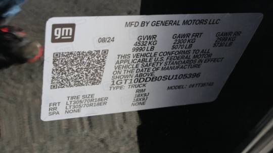 2025 GMC HUMMER EV Pickup 1GT10DDB0SU105396