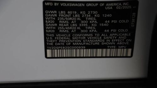 2025 Volkswagen ID.4 1V2DSPE82SC000939