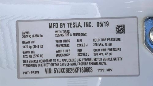 2019 Tesla Model X 5YJXCBE26KF180603