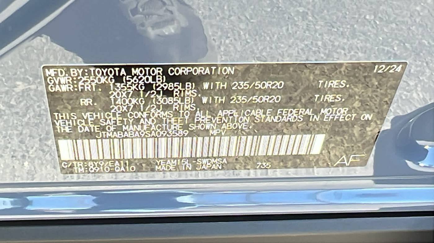 2025 Subaru Solterra JTMABABA9SA093589