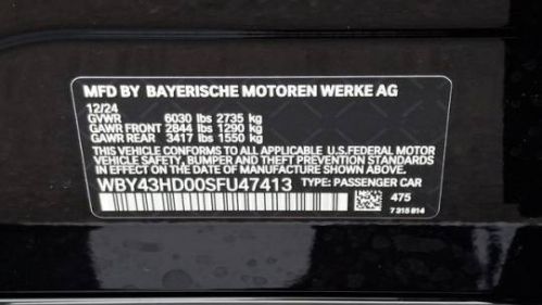 2025 BMW i4 WBY43HD00SFU47413