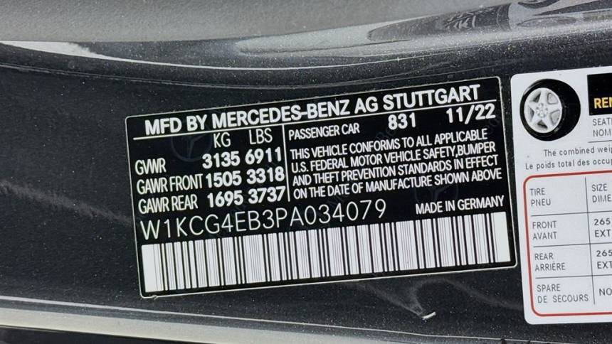 2023 Mercedes EQS Sedan W1KCG4EB3PA034079