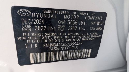2025 Hyundai IONIQ 6 KMHM34AC6SA099487