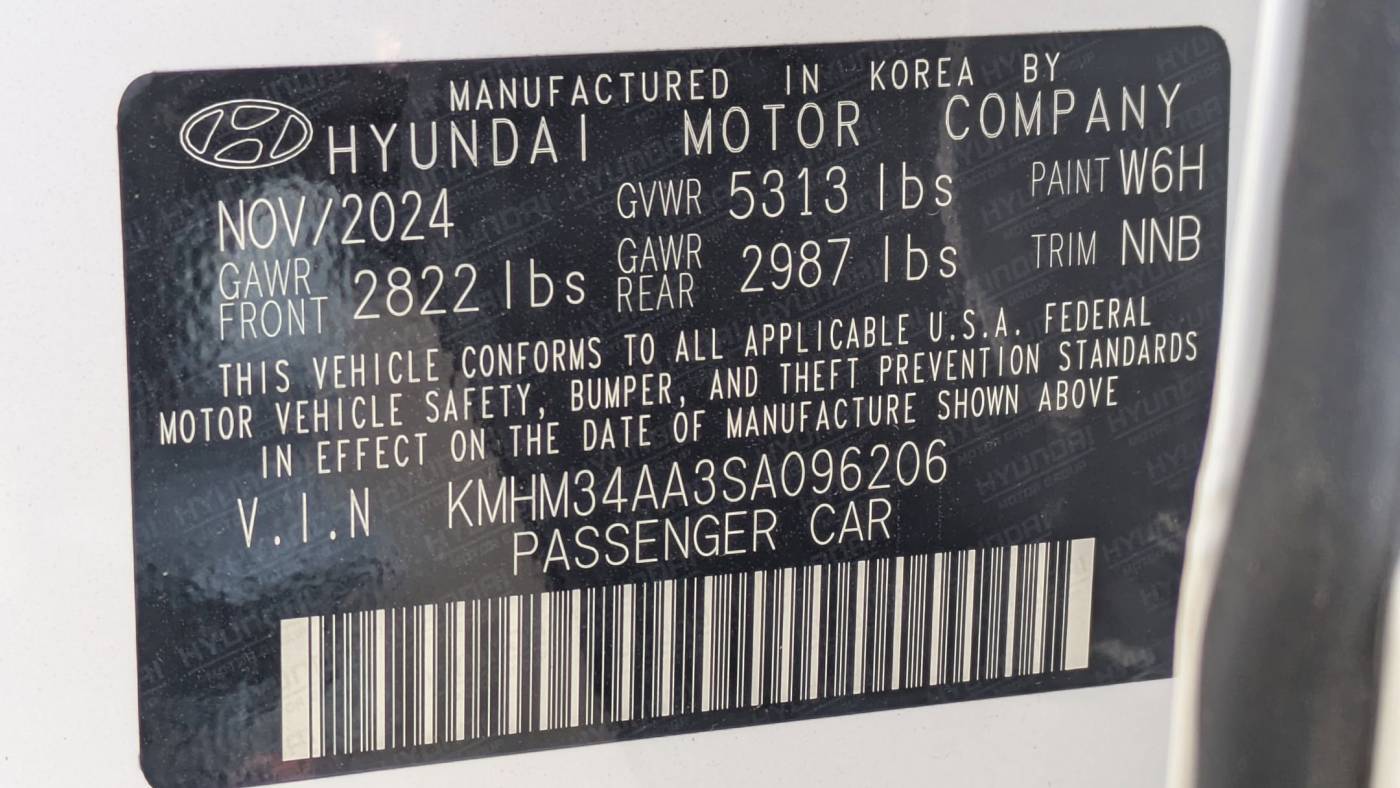 2025 Hyundai IONIQ 6 KMHM34AA3SA096206