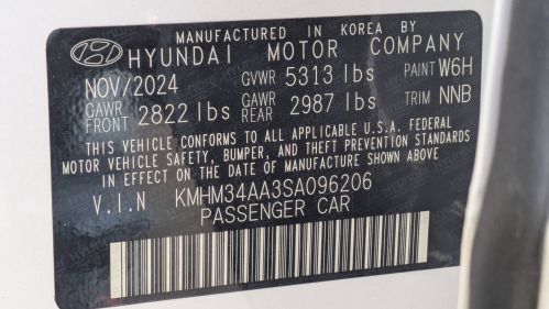 2025 Hyundai IONIQ 6 KMHM34AA3SA096206