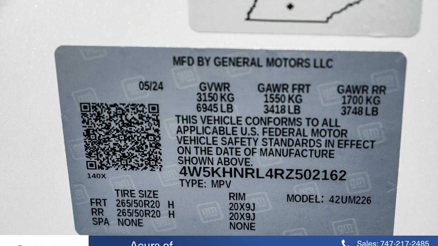 2024 Acura ZDX 4W5KHNRL9RZ509656