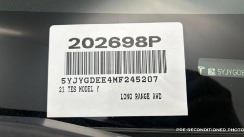 2021 Tesla Model Y 5YJYGDEE4MF245207