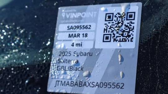2025 Subaru Solterra JTMABABAXSA095562