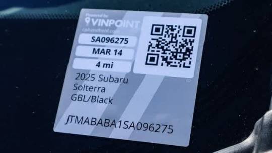 2025 Subaru Solterra JTMABABA1SA096275