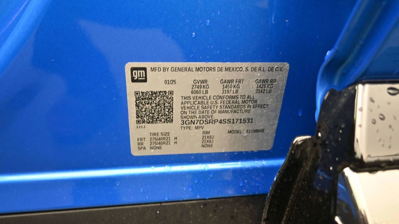2025 Chevrolet Equinox EV 3GN7DSRP4SS171531