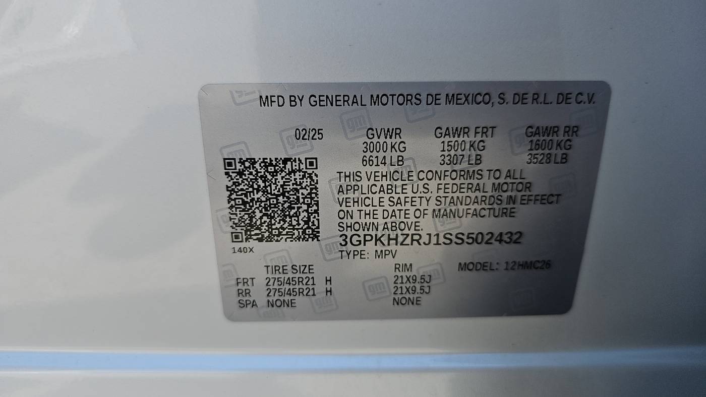 2025 Honda Prologue 3GPKHZRJ1SS502432