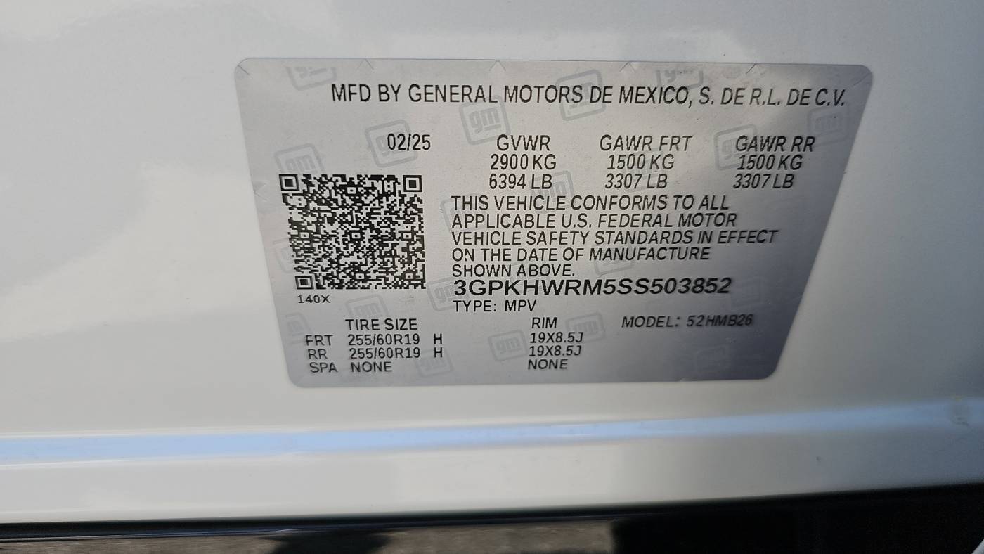 2025 Honda Prologue 3GPKHWRM5SS503852