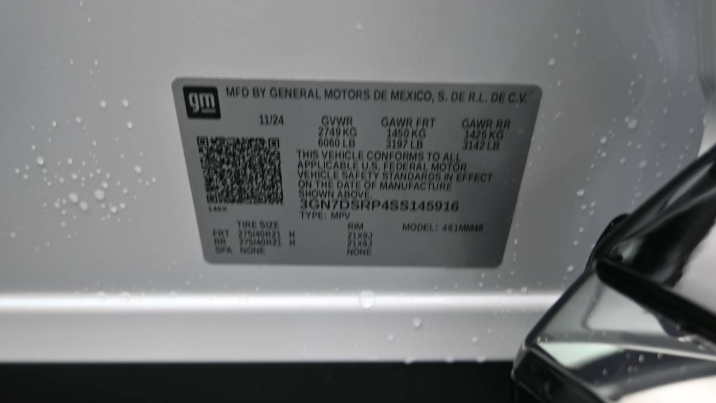 2025 Chevrolet Equinox EV 3GN7DSRP4SS145916