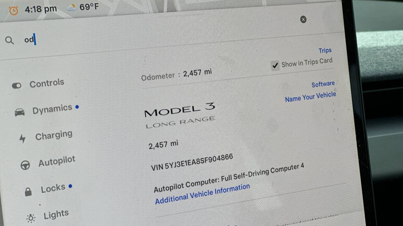 2025 Tesla Model 3 5YJ3E1EA8SF904866