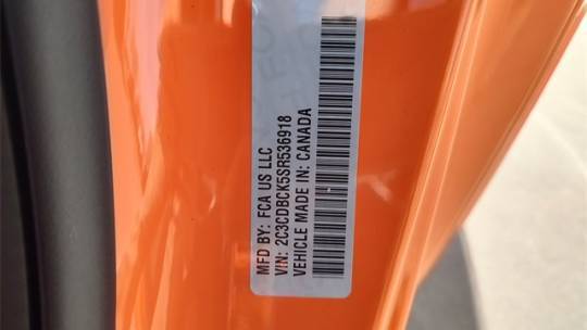 2025 Dodge Charger Daytona 2C3CDBCK5SR536918