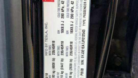 2018 Tesla Model 3 5YJ3E1EA7JF012543