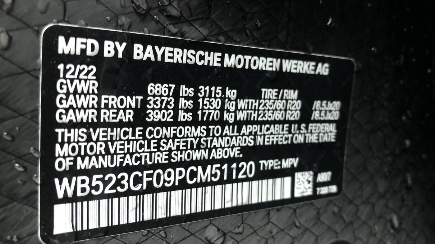 2023 BMW iX WB523CF09PCM51120