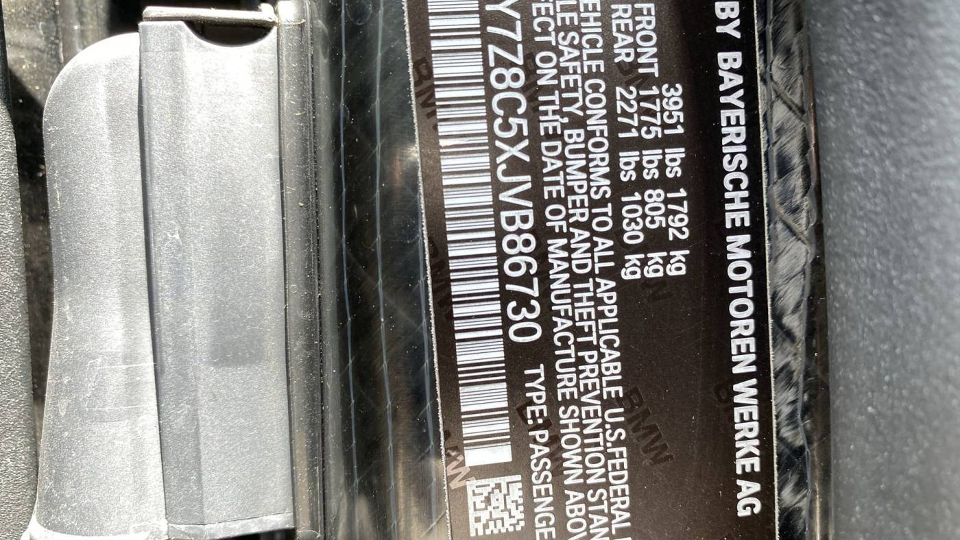 2018 BMW i3 WBY7Z8C5XJVB86730