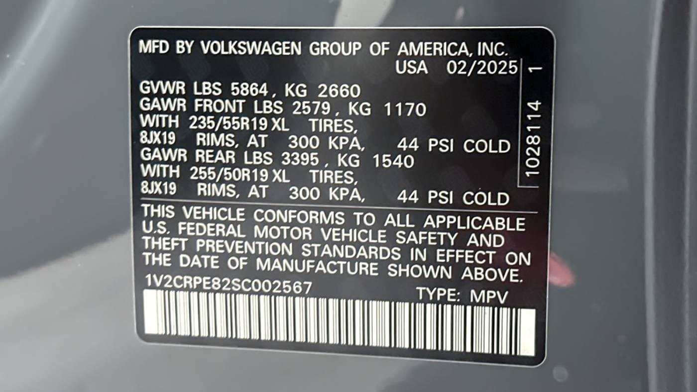 2025 Volkswagen ID.4 1V2CRPE82SC002567