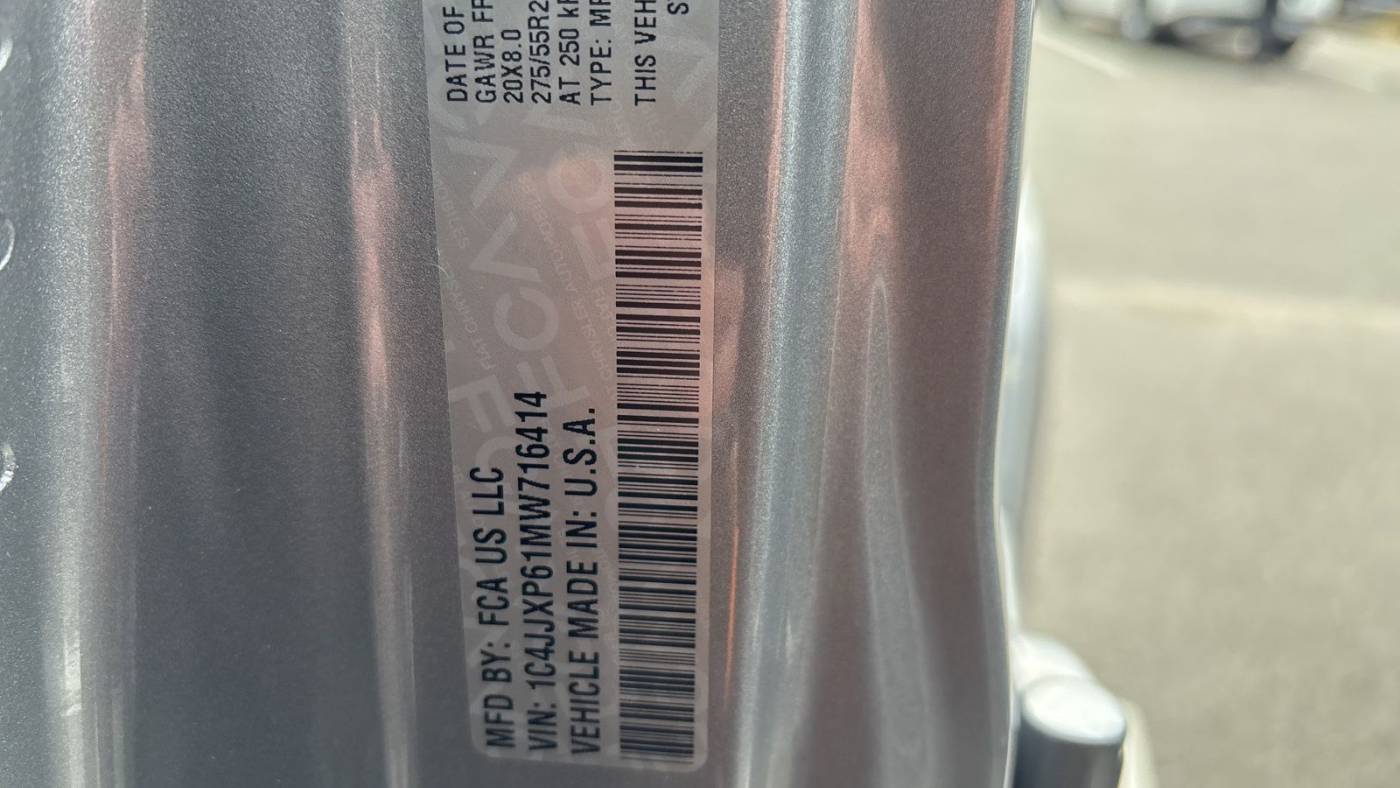 2021 Jeep Wrangler 1C4JJXP61MW716414