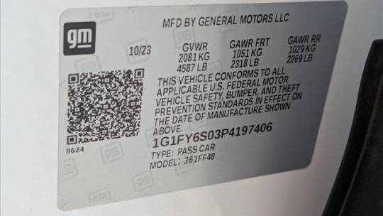 2023 Chevrolet Bolt 1G1FY6S03P4197406