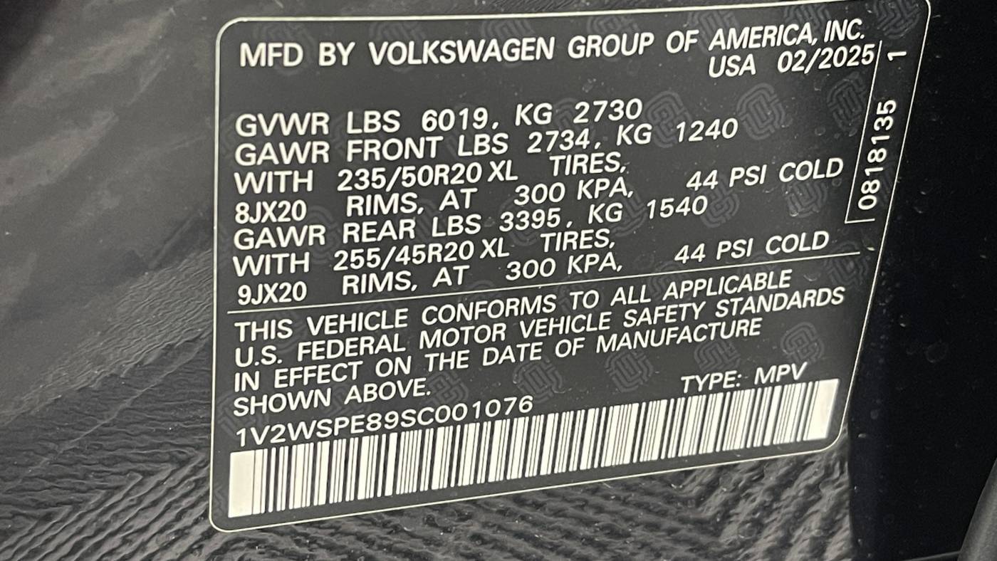 2025 Volkswagen ID.4 1V2WSPE89SC001076