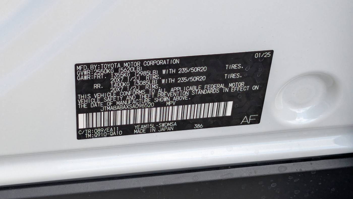 2025 Subaru Solterra JTMABABAXSA096520