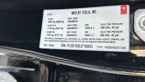 2018 Tesla Model 3 5YJ3E1EB2JF186853