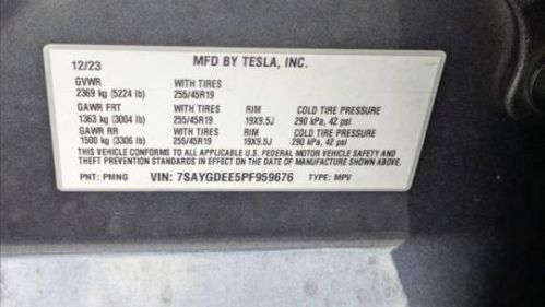 2023 Tesla Model Y 7SAYGDEE5PF959676