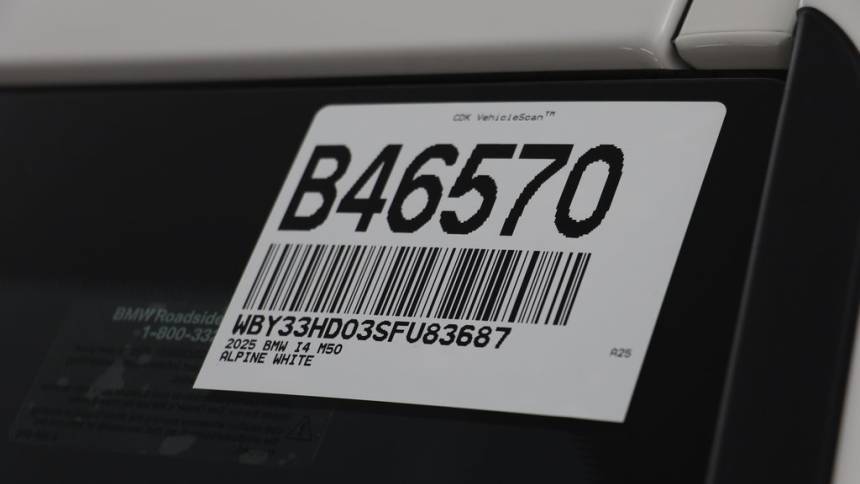 2025 BMW i4 WBY33HD03SFU83687