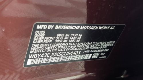 2025 BMW i7 WBY43EJ0XSCU64403