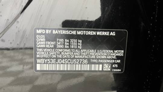 2025 BMW i7 WBY53EJ04SCU52736