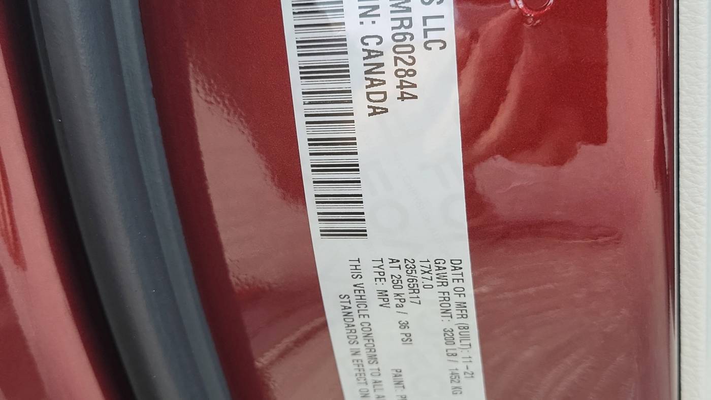 2021 Chrysler Pacifica 2C4RC1L72MR602844